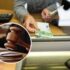 Uno sportello di una banca e, in evidenza, il martelletto di un giudice