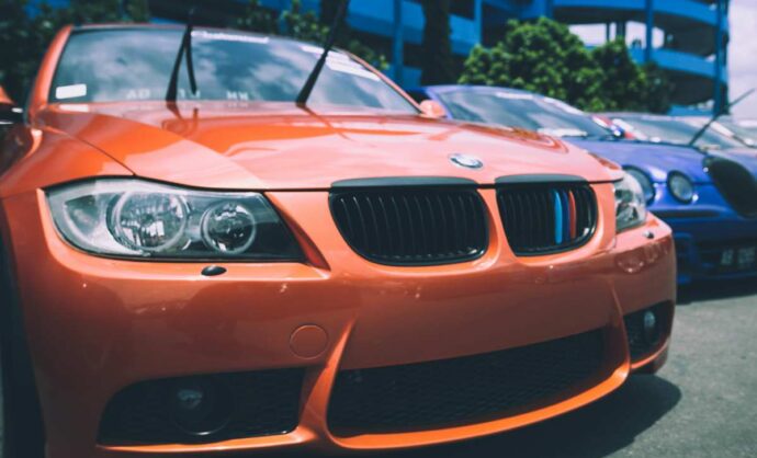 Una BMW in una concessionaria